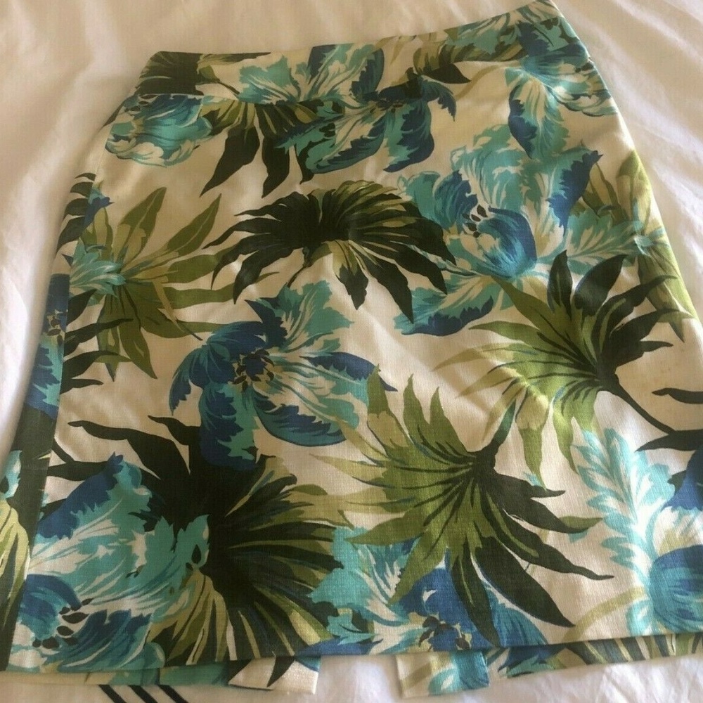 Ann Taylor Loft Petites Linen Lined skirt 6P